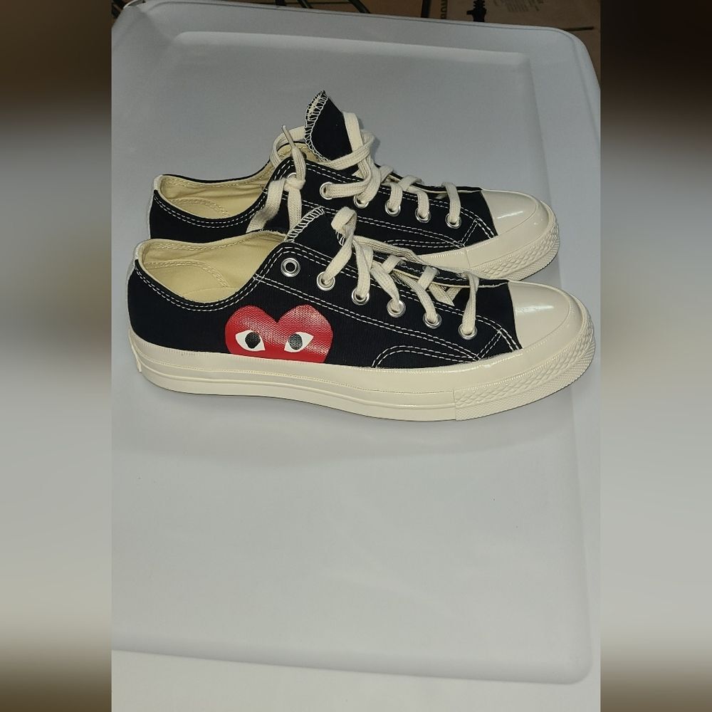 NEW Converse Comme Des Garcons PLAY Chuck Taylor Sneakers Men 7 Women 8.5 Unisex - Picture 2 of 11